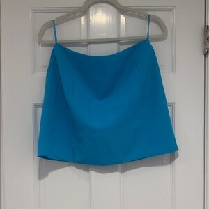Blue mini skirt